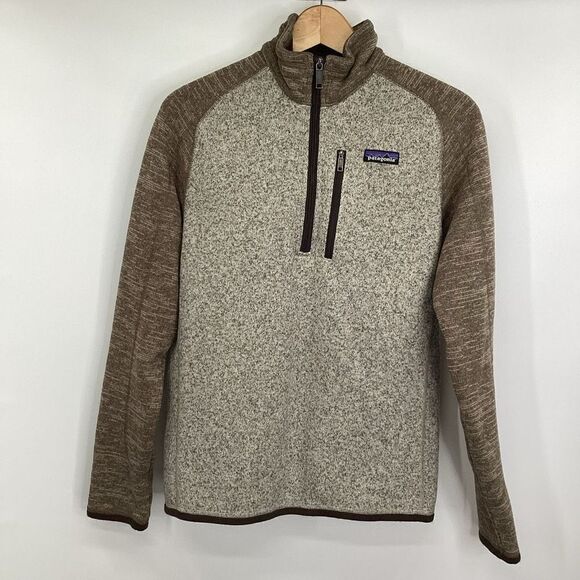 Mens Patagonia Better Sweater small tan/brown‎ - Picture 1 of 7